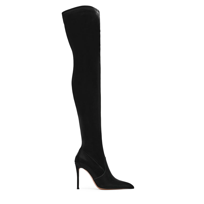 Pegasus Boot BLACK TECHNO SATIN