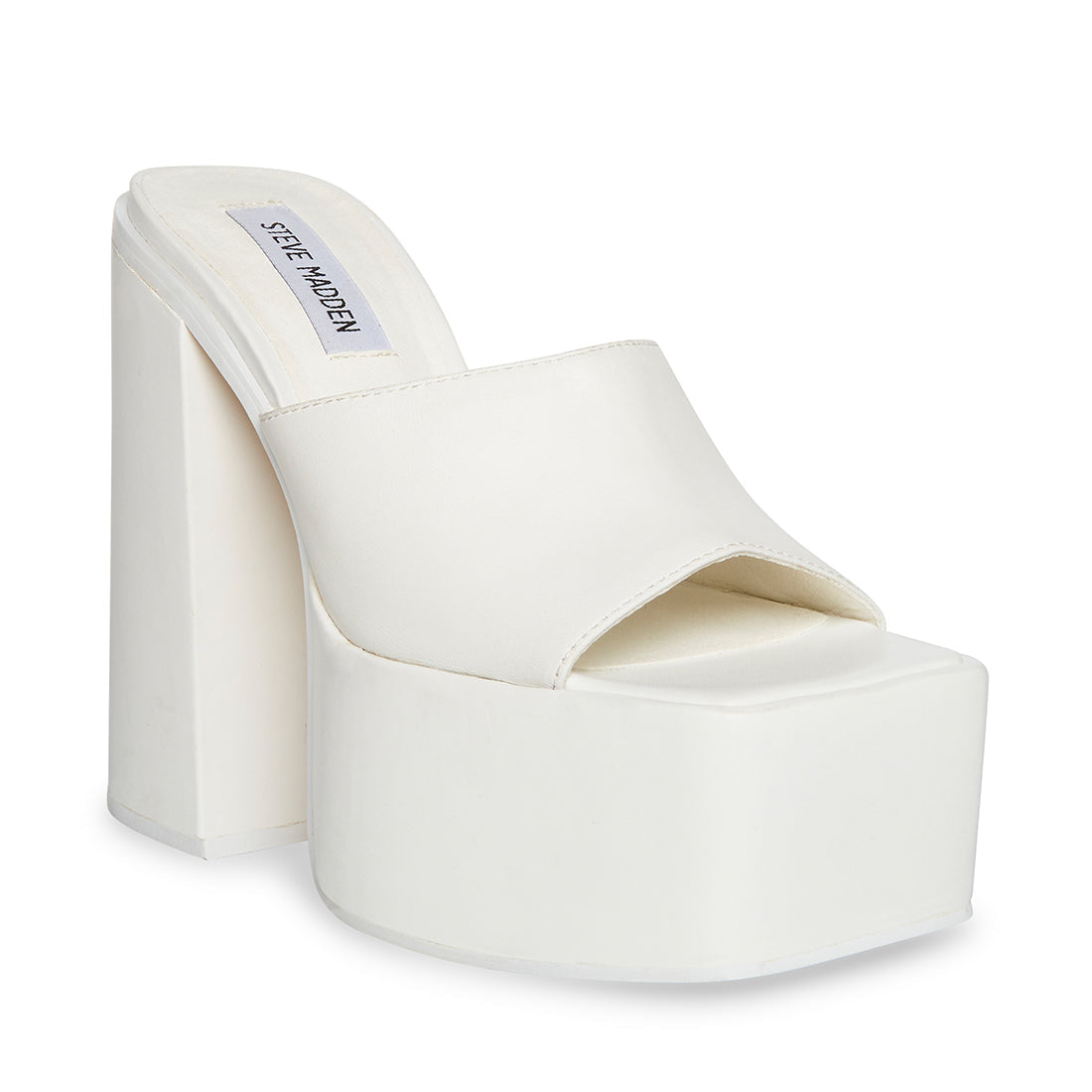 Trixie Sandal White Leather- Hover Image