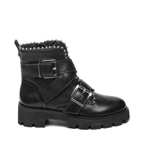 STEVE MADDEN Jhoofy Black Leather Detská kolekcia